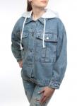 2226 Куртка джинсовая женская (95% хлопок, 5% полиэстер)