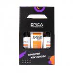 *Epi913066, EPICA Professional Набор Amber Shine Organic (шампунь 250мл + кондиционер 250мл + маска 250мл)