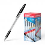 Ручка шариковая ErichKrause R-301 Stick&Grip Classic 1.0, цвет чернил черный (в коробке по 50 шт.)