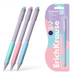 Ручка шариковая ErichKrause ErgoLine® Kids Stick&Grip Pastel 0.5, Super Glide Technology, цвет  чернил синий (в блистере по 1 шт.)