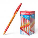 Ручка шариковая ErichKrause R-301 Stick&Grip Orange 0.7, цвет чернил красный (в коробке по 50 шт.)
