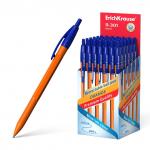 Ручка шариковая автоматическая ErichKrause R-301 Matic Orange 0.7, цвет чернил синий (в коробке по 50 шт.)