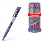 Ручка шариковая автоматическая ErichKrause ColorTouch Matic&Grip Purple Python 0.7, цвет чернил синий (в тубусе по 24 шт.)
