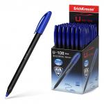 Ручка шариковая ErichKrause U-108 Stick Black Edition 1.0, Ultra Glide Technology, цвет чернил синий (в коробке по 50 шт.)