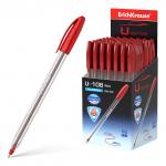 Ручка шариковая ErichKrause U-108 Stick Classic 1.0, Ultra Glide Technology, цвет чернил красный (в коробке по 50 шт.)