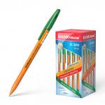 Ручка шариковая ErichKrause R-301 Stick Orange 0.7, цвет чернил зеленый (в коробке по 50 шт.)