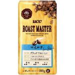 UCC Кофе натуральный Roast Master в зернах Мастер обжарки способ BLACK Ароматный, 180 гр. пакет