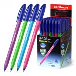 Ручка шариковая ErichKrause U-108 Stick Neon 1.0, Ultra Glide Technology, цвет чернил синий (в коробке по 50 шт.)