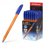 Ручка шариковая ErichKrause U-108 Stick Orange 1.0, Ultra Glide Technology, цвет чернил синий (в коробке по 50 шт.)
