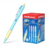 Ручка шариковая автоматическая ErichKrause JOY® Matic&Grip Pastel 0.7, Super Glide Technology, цвет  чернил синий (в коробке по 50 шт.)