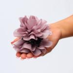 Крабик для волос цветок из ткани