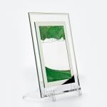 Песочные часы-картина  "Андрос", 18 х 13 см, антистресс, песок зеленый
