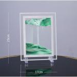 Песочные часы-картина  "Кулас", 23 х 17 см, антистресс, песок зеленый