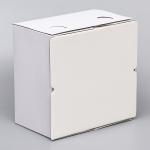 Коробка под торт, с окном, белая, 30 х 30 х 19 см