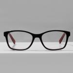 Готовые очки GA0315 (Цвет: C1 черный, красный; диоптрия: -1,5; тонировка: Нет)