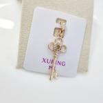 Кулон ключ коллекция Xuping покрытие позолота вставка фианиты