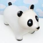 Игрушка - прыгун детская "Панда" резиновая надувная, 43х29см, белая