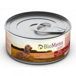 #(А) BioMenu LIGHT Консервы д/собак Индейка с коричневым рисом 93%-МЯСО 100 гр*24 15%
