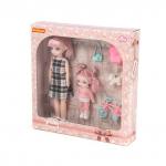 Кукла "Даша" (29 см) + кукла "Маша" (16 см) в парке + аксессуары (4 элемента) (в коробке №3)