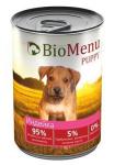 #(А) BioMenu PUPPY Консервы д/ЩЕНКОВ Индейка 95% МЯСО, 410 гр*12 15%