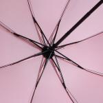 Зонт женский механический, 8 спиц, d=95, розовый минимализм