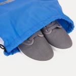 Мешок для обуви на шнурке, «ЗФТС», светоотражающая полоса, цвет голубой