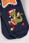 Детские носки с новогодним принтом дракон