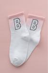 Детские носки стандарт Буква В комплект 1 пара Розовый