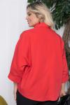 Блуза оверсайз (красная) Б10397