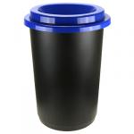 Ведро для мусора пластмассовое "ЭКО" 50л, д42см, h59см, синий (Россия)