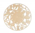 Заготовка для декорирования "Mr. Carving" ВД-850 Часы швеи фанера d 40 см х 0.4 см .