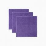 Набор махровых полотенец  Экономь и Я "Violet" 30х30 см - 3 шт, 100% хл, 340 г/м2