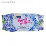 Влажные салфетки Aura Tropic Cocktail, освежающие, МИКС, 60 шт