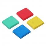 BY FLOMIK Ластик-мялка (меняет форму) 3,8х3,5х0,9см, квадратный, 4 цвета, ТПР, инд. штрихкод
