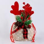 Мешок для подарков с рогами, 22 * 12 см, виды МИКС