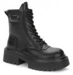 Mascotte Junior черный иск. кожа детские (для девочек) ботинки (О-З 2023)