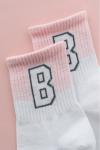 Носки стандарт женские Буква В комплект 1 пара Розовый
