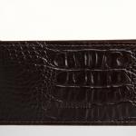 Ключница карманная на молнии, TEXTURA, длина 14 см, кольцо, цвет коричневый