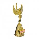 Кубок наградная фигура Ника «Лучший доктор», пластик, золото, 19,3 х 7 см.