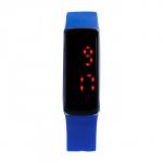 Часы наручные, электронные детские "Блик", ремешок силикон, циферблат 5 х 2 см, синие