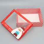 Коробка подарочная «С Новым годом!», Дед Мороз, 32 х 24 х 9 см, Новый год