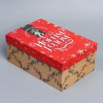 Коробка подарочная «Ретро почта», 28 х 18,5 х 11,5 см, Новый год