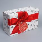 Коробка подарочная «Ретро почта», 32,5 х 20 х 12,5 см, Новый год
