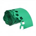 Лента бордюрная, 0.15 _ 9 м, толщина 1.2 мм, пластиковая, фигурная, зелёная, Greengo