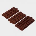 Набор форм для шоколада Доляна «Игрушки» 3 шт, силикон