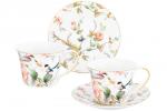 Чайн. пара 4 пр. 270 мл 12,5*9,5*7 см "Певчие птички" NEW BONE CHINA