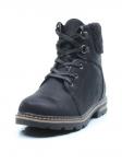 04-H823-1 BLACK Ботинки зимние женские (нубук, искусственный мех) размер 37