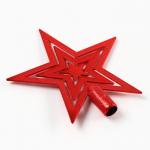 Ёлочная игрушка новогодняя «Звезда», на Новый год, цвет красный