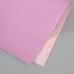 Лист для творчества иск.кожа "Рисунок Личи" сиренево-розовый лист 33х20 см толщина 0,7 мм