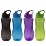 Бутылка для воды Alingar, спортивная, пластик, 800 мл, уплотнитель, горлышко-поильник, ассорти